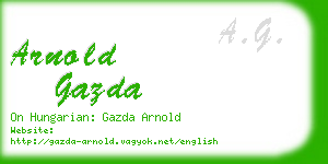 arnold gazda business card